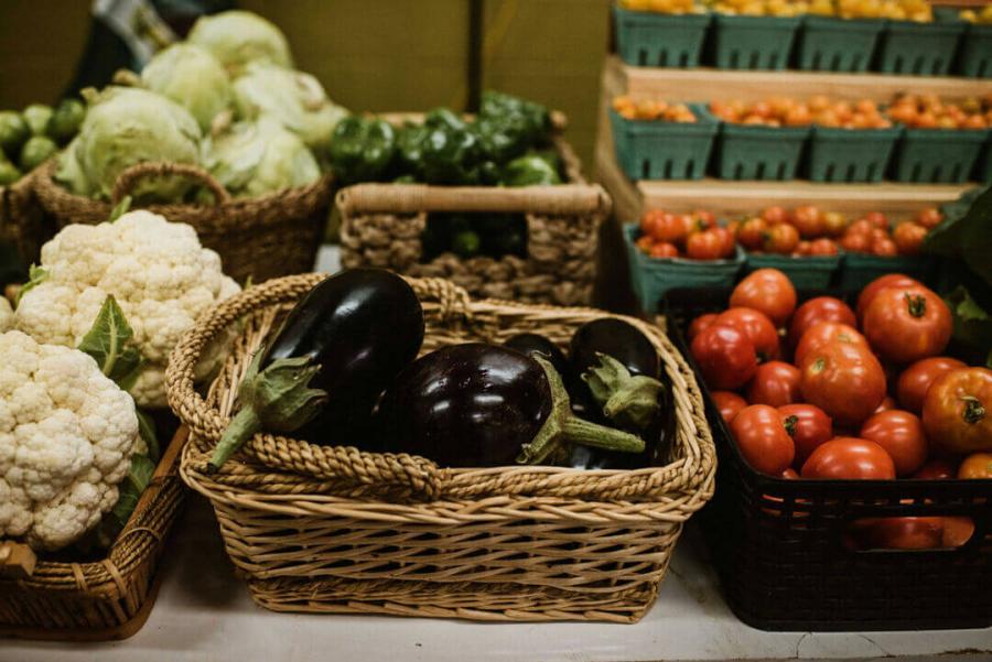Fresh produce at the market