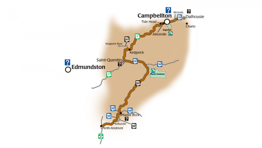 Appalachian Range Route map