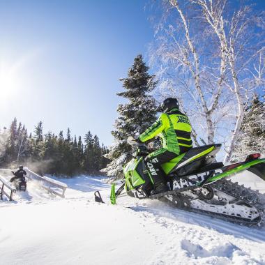 Snowmobile-crossing-bridge new brunswick