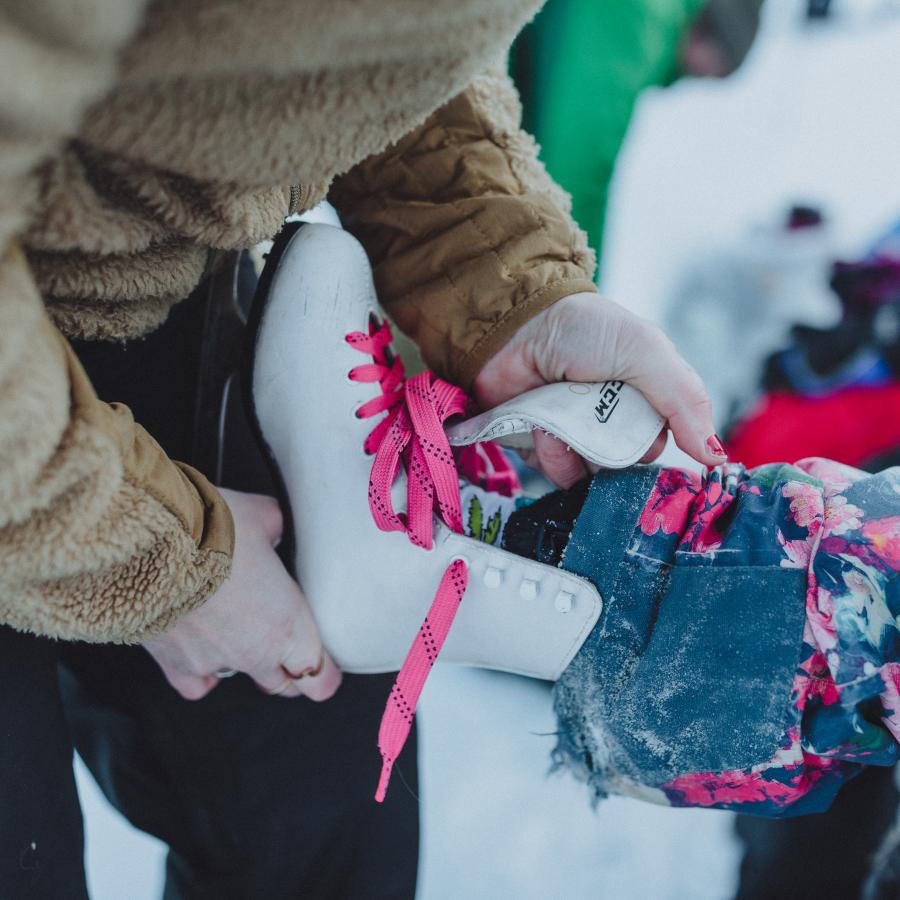 Skating at Sugarloaf Provincial Park