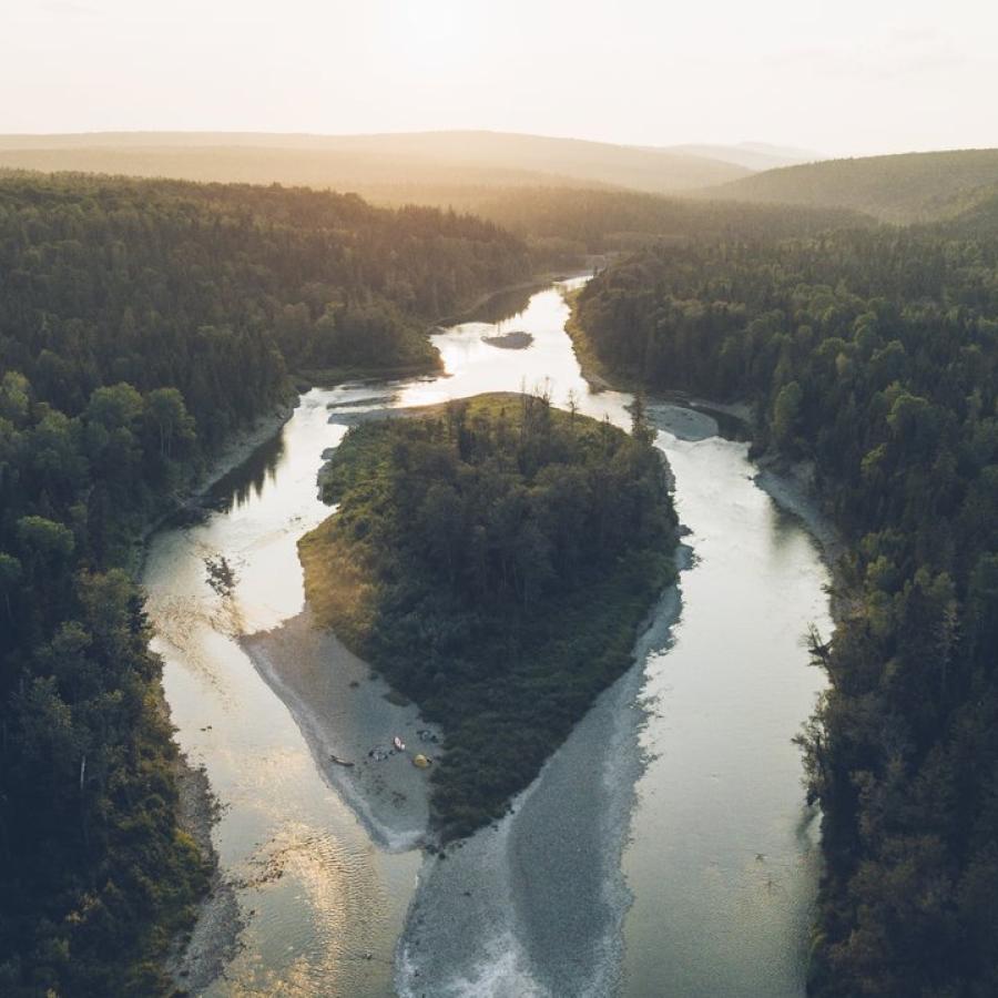 Restigouche River from above