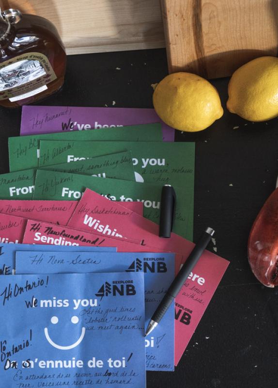 Recipe postcards
