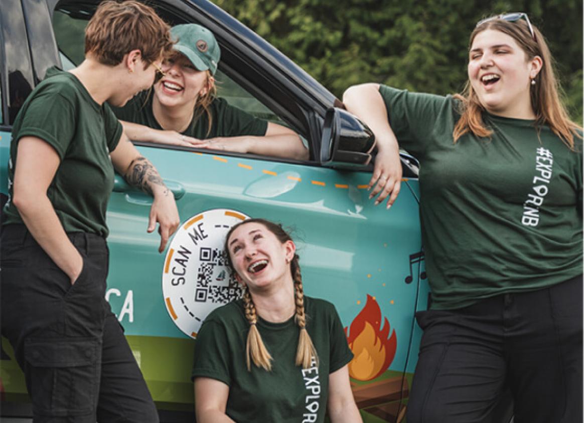 Explore team with car